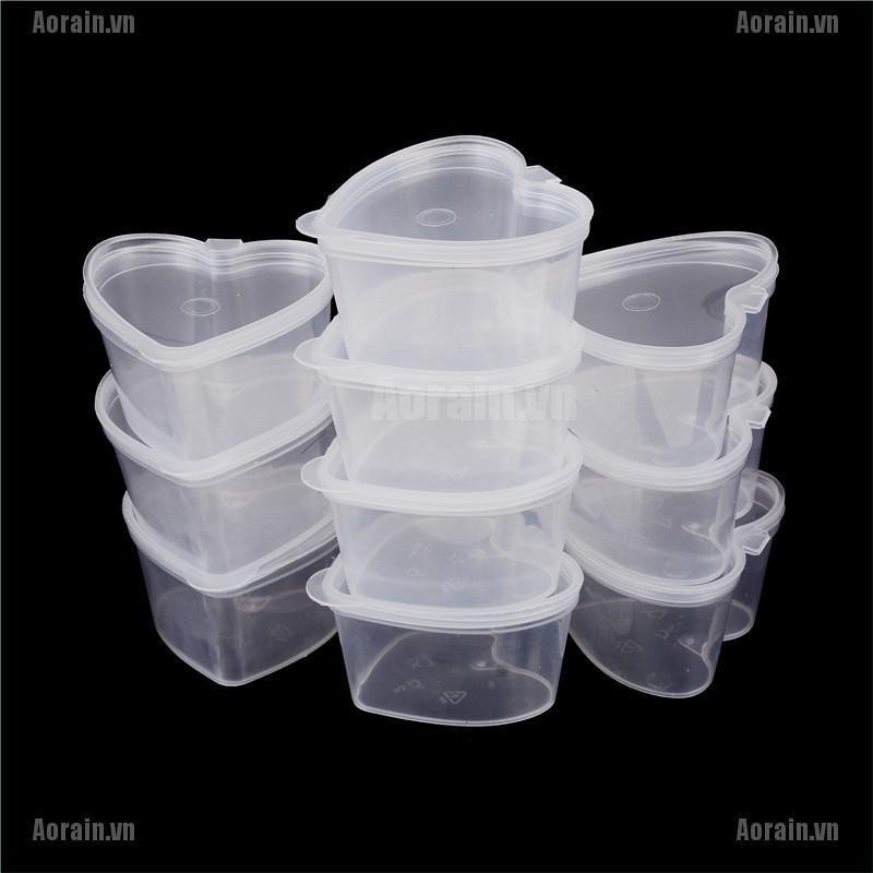 Bộ 10 Hộp Nhựa Trong Suốt Dung Tích 50ml