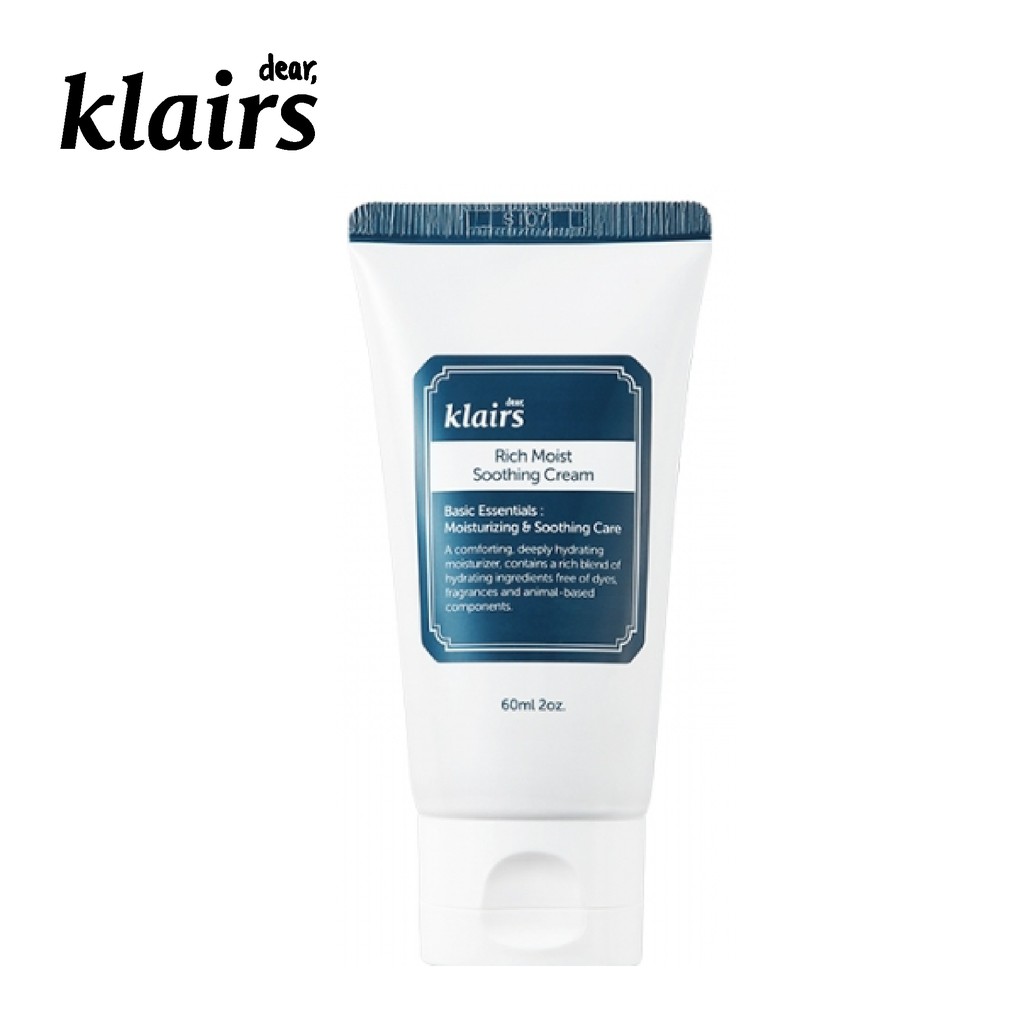 Kem dưỡng ẩm sâu DEAR, KLAIRS RICH MOIST SOOTHING CREAM 60 ml | BigBuy360 - bigbuy360.vn