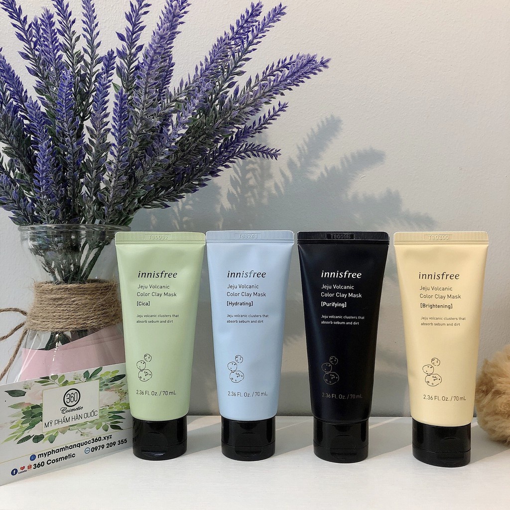Mặt Nạ Đất Sét Tro Núi Lửa Innisfree Jeju Volcanic Color Clay Mask 70ml