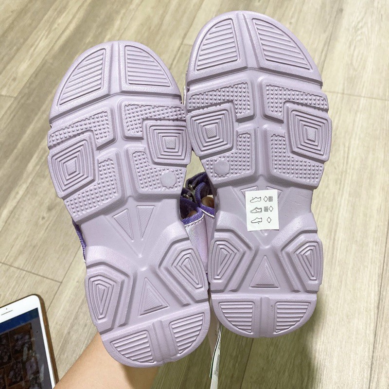 [Mã SKAMA07 giảm 8% đơn từ 250k] Sandal tím trái tim - RABBITSHOP