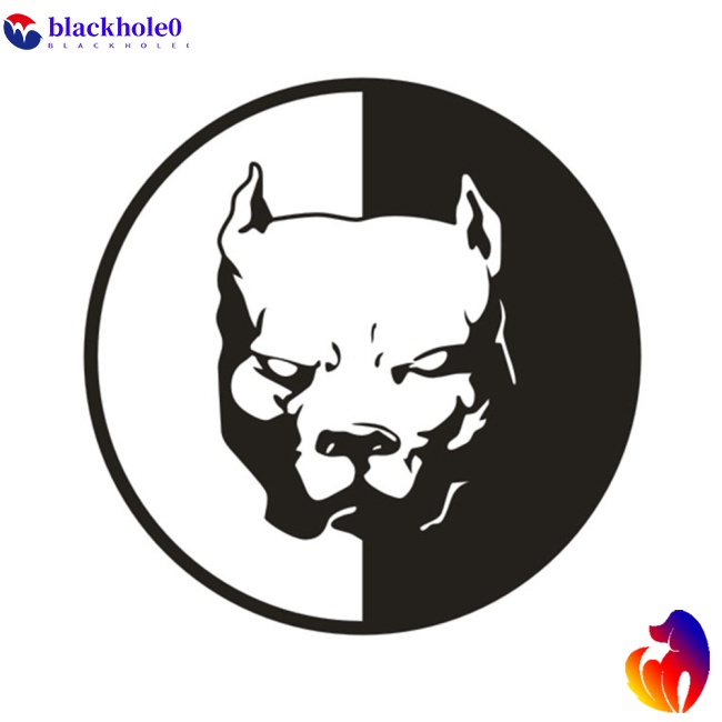 Miếng dán trang trí xe hơi hình chú chó Bull ngộ nghĩnh