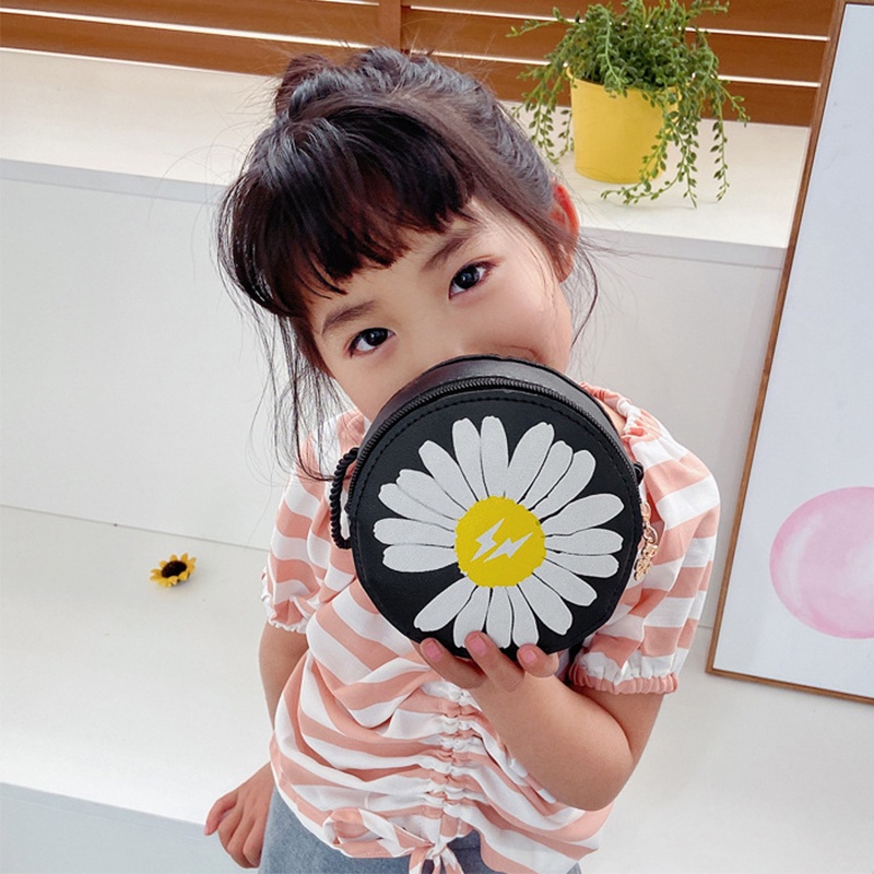 Túi Đeo Chéo Hình Hoa Cúc Dễ Thương Cho Bé Gái