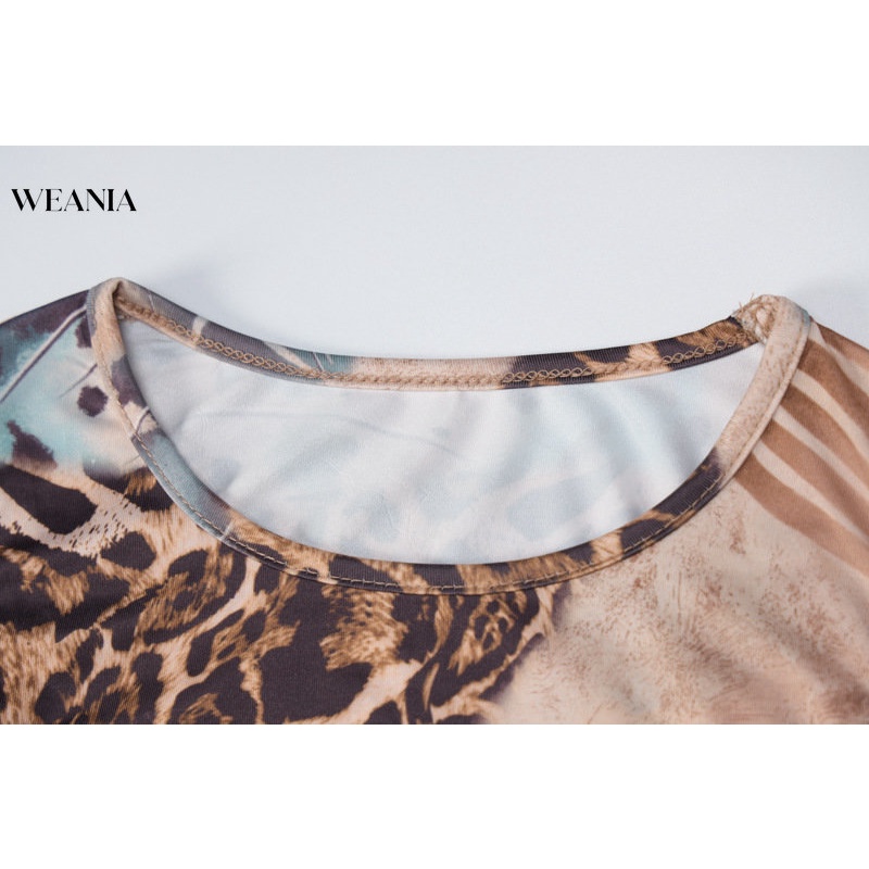 Đầm SáT NáCh Cổ TròN In HọA TiếT Nghệ ThuậT Cho Nữ