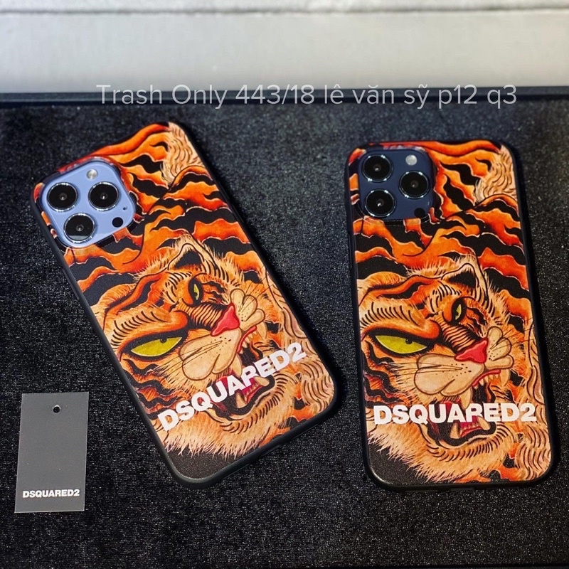 Ốp lưng iphone DSQUARED TIGER cho các dòng máy  12, 12Pro , 12ProMax,  13, 13PRO, 13PROMAX