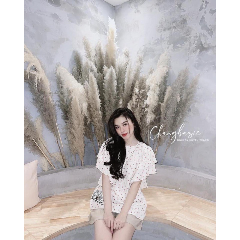 [Hàng Chuẩn] Bộ Cánh Tiên Hoạ Tiết Trái Tim 2 Màu Siêu Cute Có Ảnh Thật Kèm Video | BigBuy360 - bigbuy360.vn