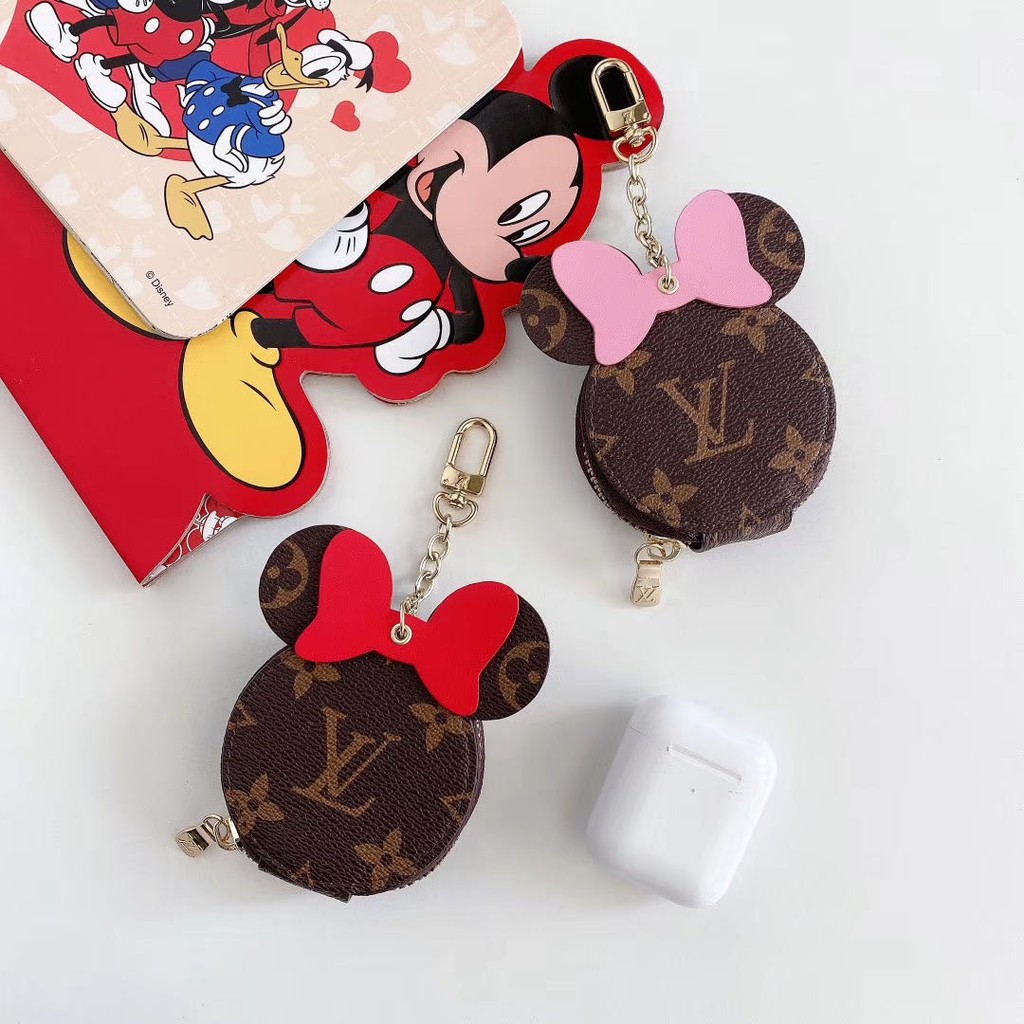 Lv Vỏ Bảo Vệ Hộp Sạc Tai Nghe Airpods Hình Chuột Mickey Xinh Xắn