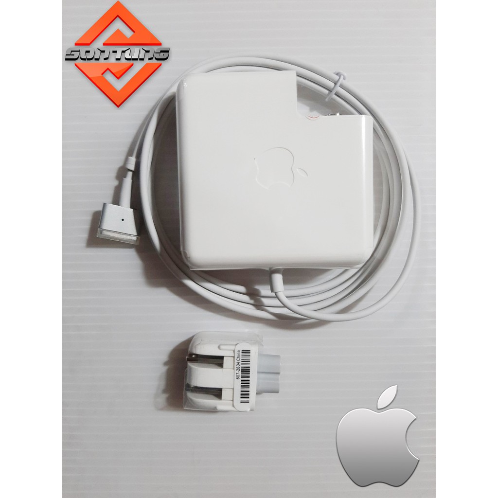 SẠC MACBOOK 60W MAGSAFE 2 Sử dụng cho các dòng máy đời từ năm 2012 trời lại đây, chuẩn chân hình T