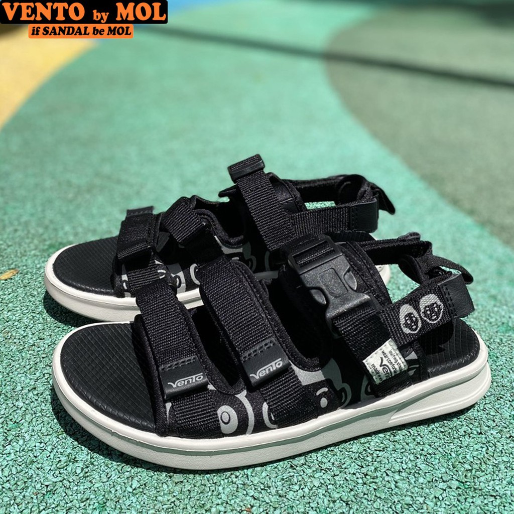 Sandal Vento Nữ 3 Quai Ngang Quai Hậu Tháo Rời Êm Nhẹ Bền Phù Hợp Đi Học Đi Làm Đi Du Lịch Màu Đen Mã NB80