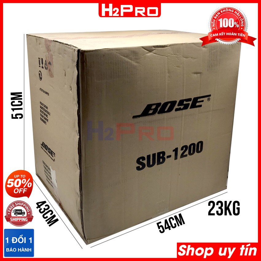 Loa Sub Điện Bass 30 AM-1200 270W Cao Cấp, Loa Sub Gầm 30 Siêu Trầm Karaoke, Bass Ấm Căng (Tặng Dây Av Đôi) - H2pro Tech