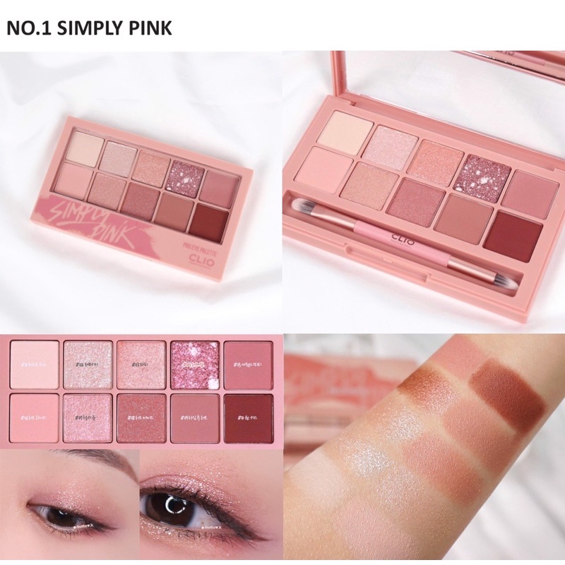 Bảng Phấn Mắt 10 Màu Clio Pro Eye Palette