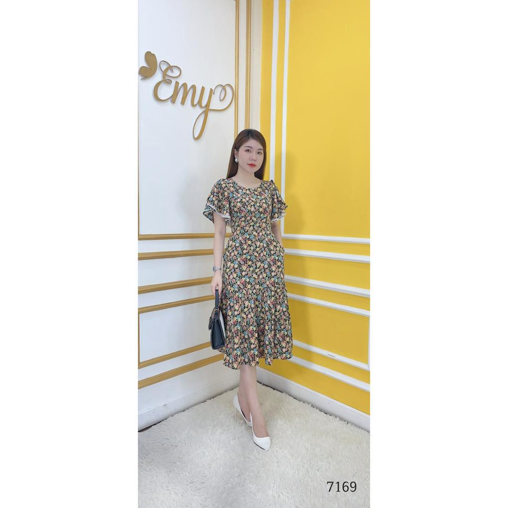 Đầm EMY EM7169 Xoè Hoa Bèo Lai