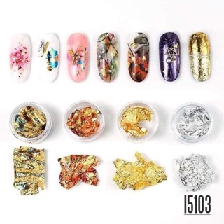 Set giấy bạc trang trí nail