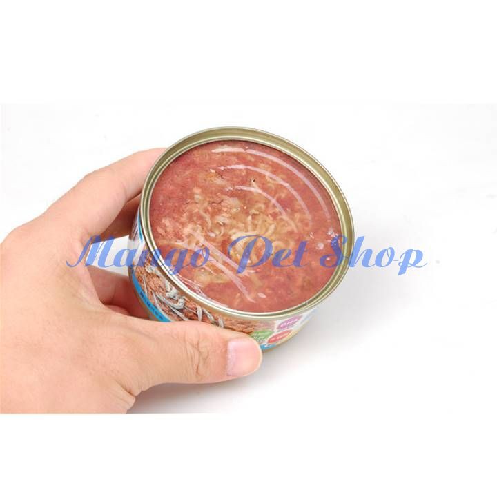 Pate SEEDS Miao Miao Cho Mèo Vị Cá Ngừ Và Cá Trích Lon 170Gr