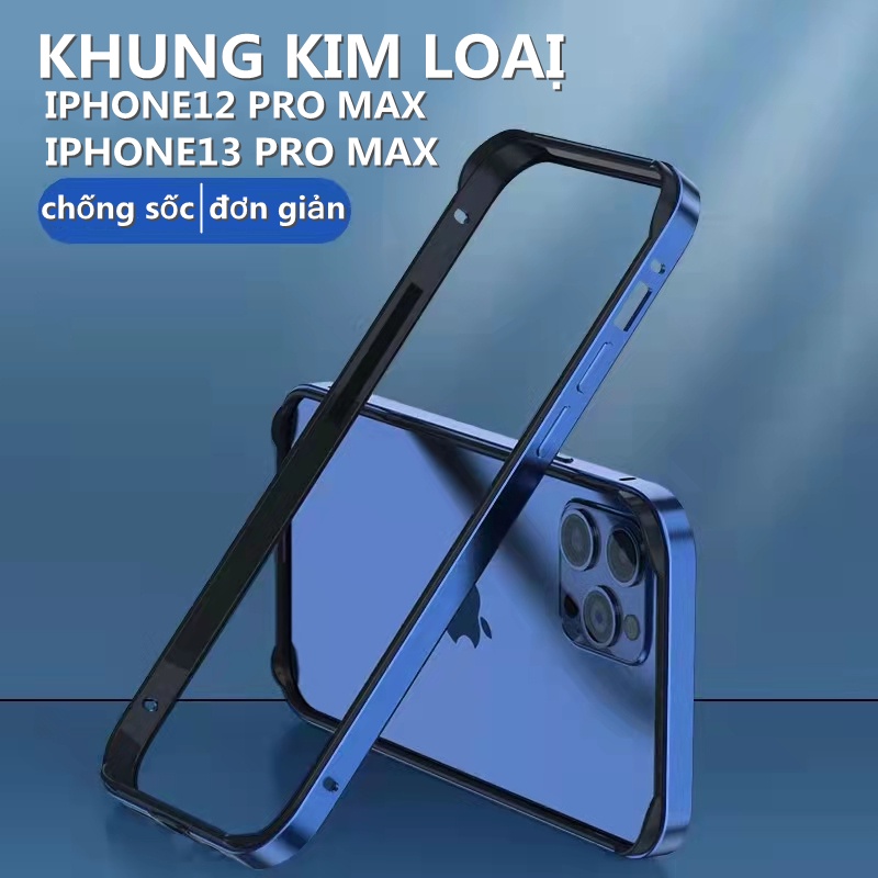 Ốp điện thoại silicon khung kim loại chống sốc dành cho iPhone 11 12 13 Pro Max XS MAX XR X 12 13 7 Plus 8 8Plus 7Plus Ốp lưng