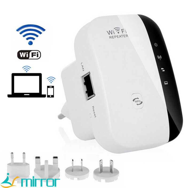 ✪mirror✈ 300 Mbps Amplifier Wireless WiFi Repeater Wi-Fi 802.11N / B / G Amplifier Encryption WpsReapeter Access Point Wifi Exten ✪mirror✈ | BigBuy360 - bigbuy360.vn