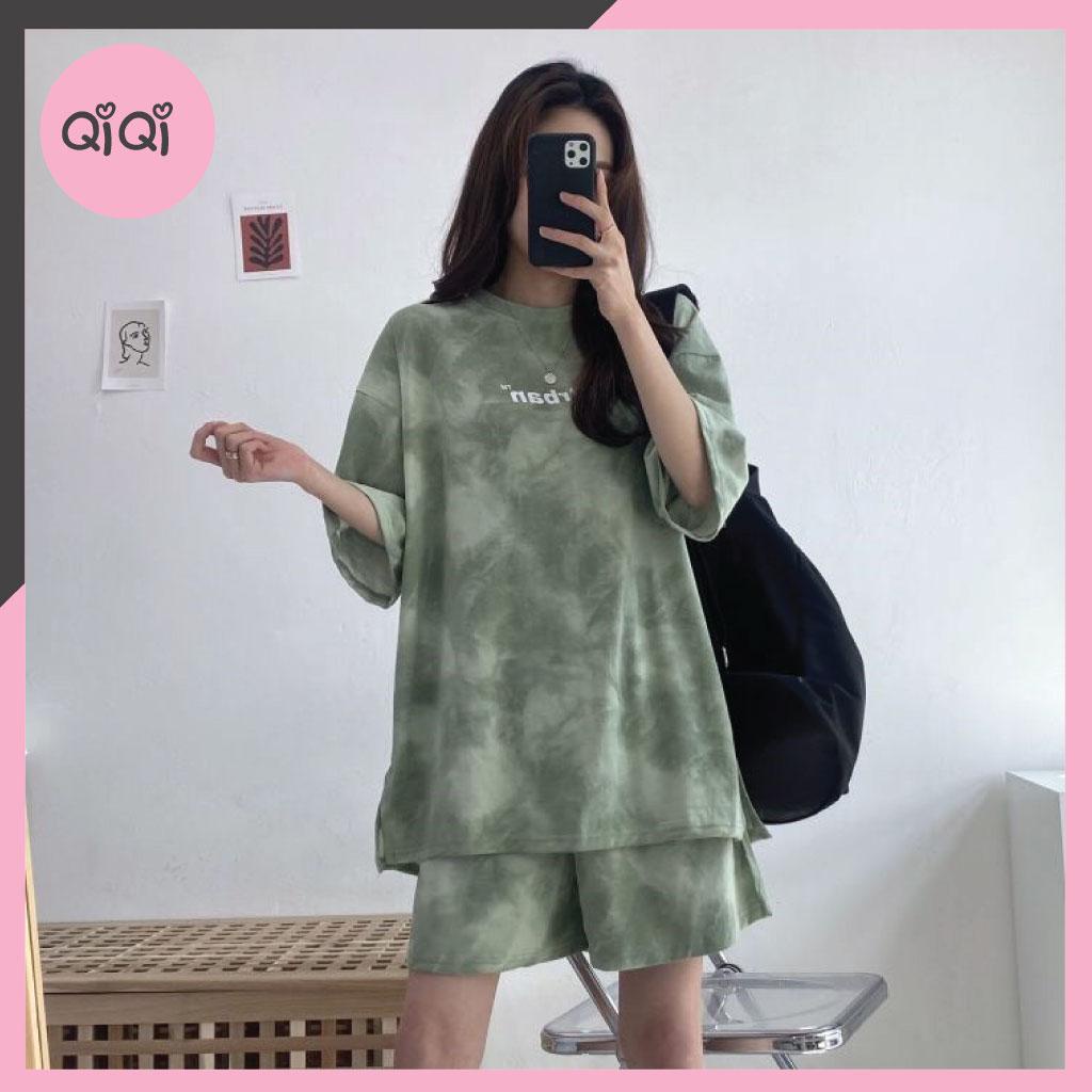 Bộ thể thao nữ freesize dáng rộng dưới 60kg chất thun cotton mặc nhà đi tập