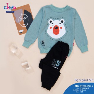 [Chippo] Bộ nỉ gấu C551
