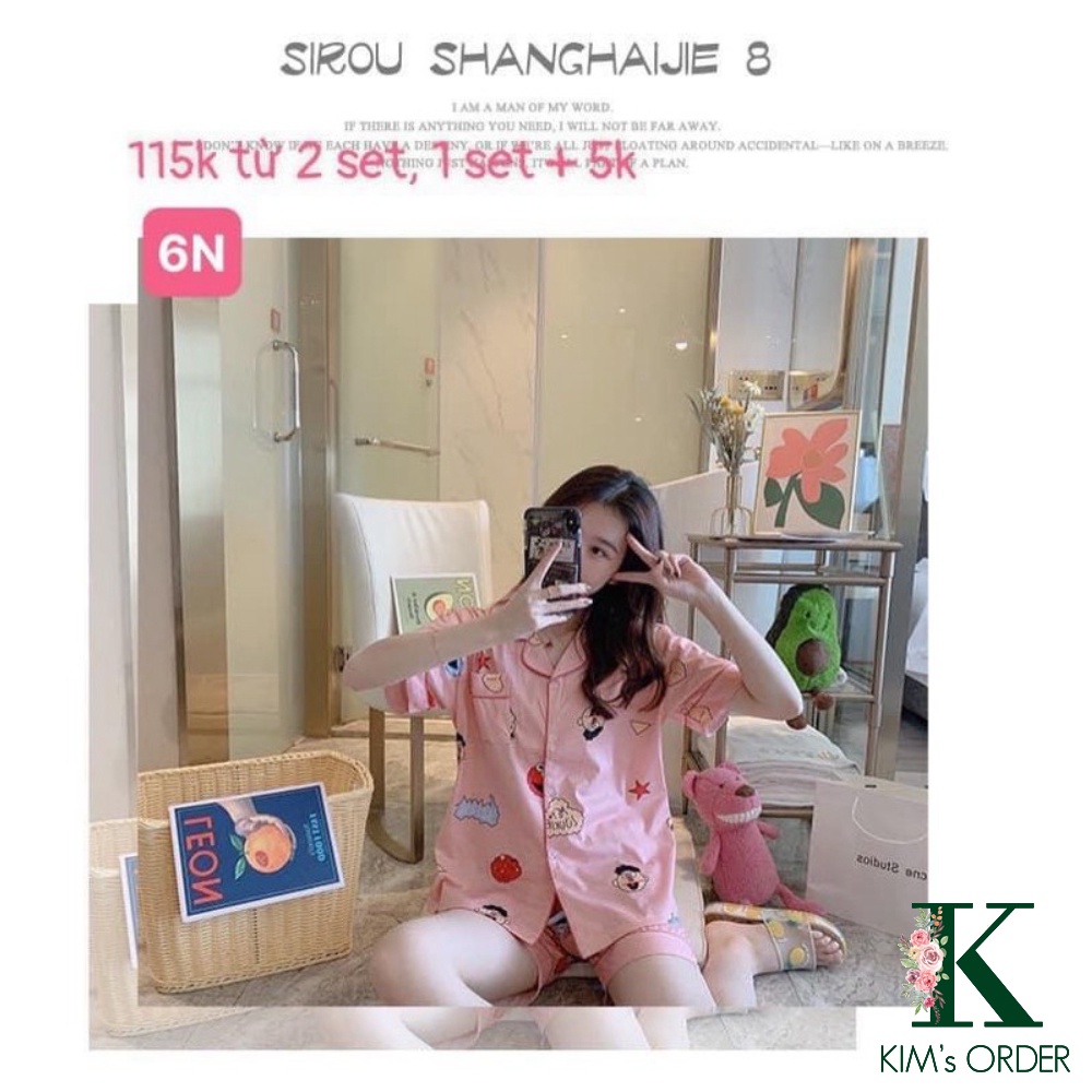 Set bộ mặc nhà ngắn tay loại 1 mẫu mới (Mẫu 2N, 3N, 4N, 5N, 6N, 7N)