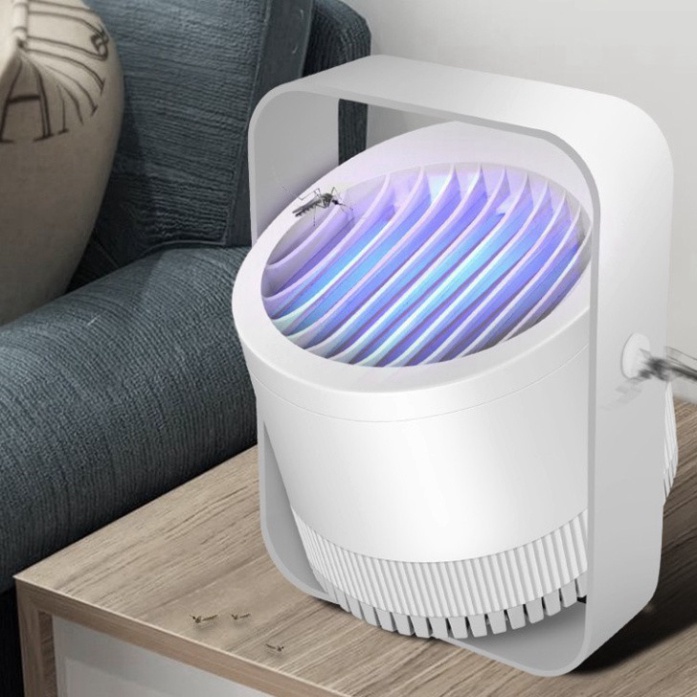 Đèn Bắt Muỗi, Côn Trùng Xách Tay Mosquito Killer Lamp Xoay 360 Tiện Lợi - Cảm Ứng Ánh Sáng Không Tiếng Ồn