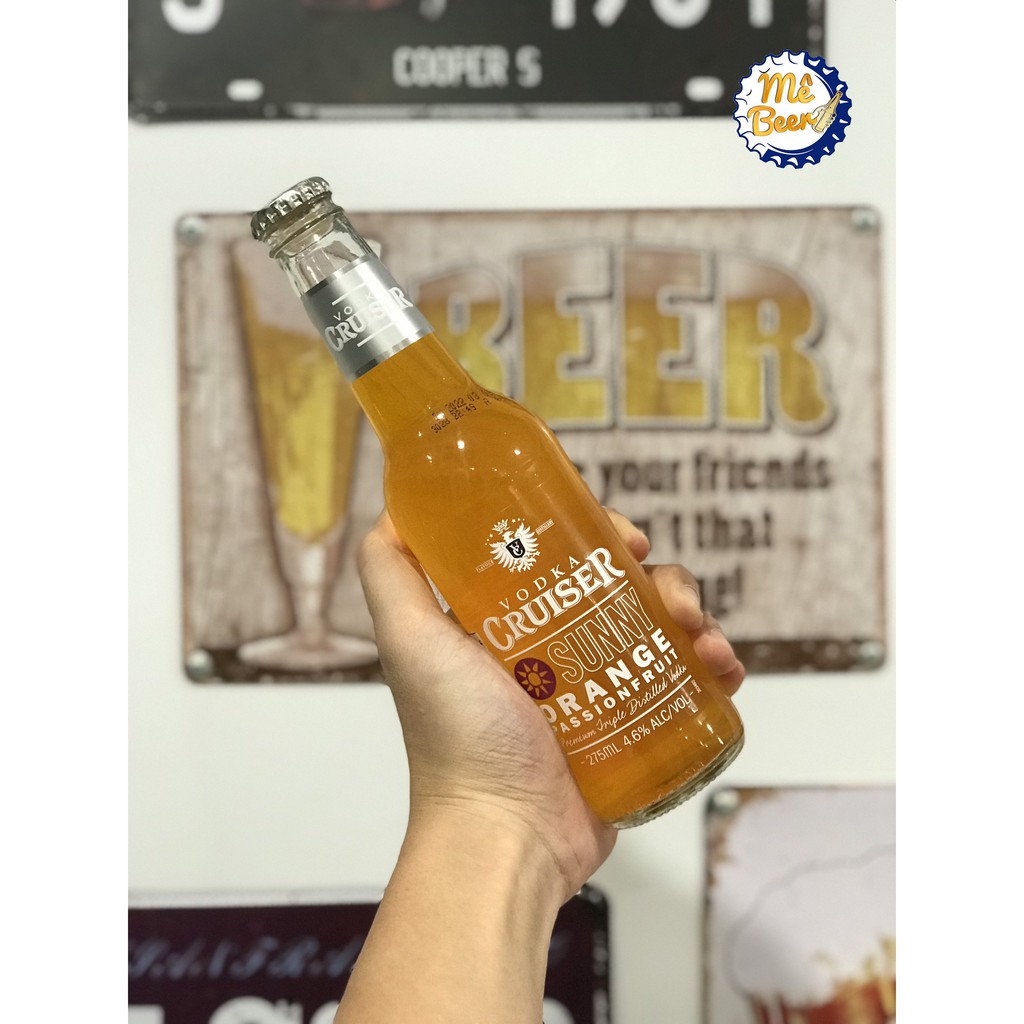 Vodka Cruiser Sunny Orange 4,6% – Chai 275ml – Thùng 24 chai