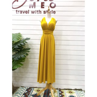 (CÓ SẴN) Váy maxi trơn 2 dây TO