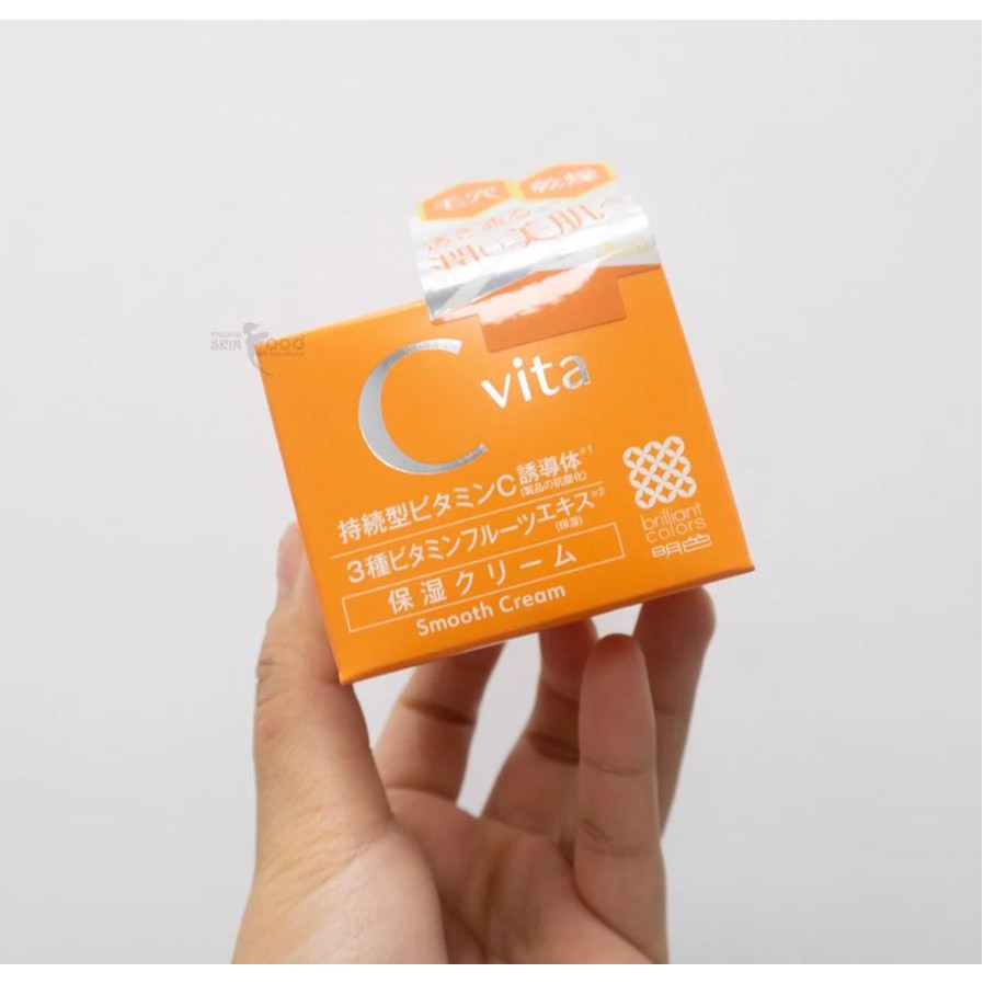 Kem Dưỡng Cấp Ẩm Dưỡng Trắng Da Meishoku C Vita Smooth Cream 45g