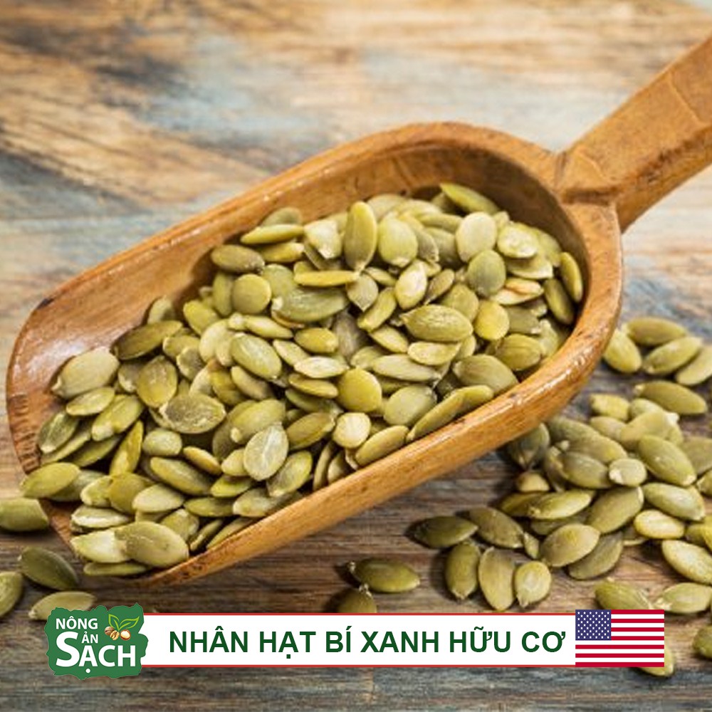 500g Nhân Bí Xanh Hữu Cơ Thượng Hạng Mỹ