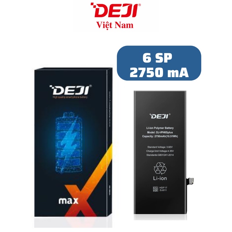 [Giá Đại Lý] Pin Deji 6S Plus Chuẩn 2750mA Chính Hãng Bảo Hành 12 Tháng
