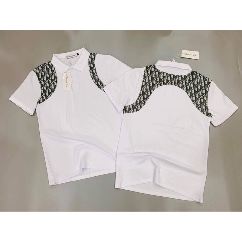 Áo polo Dior phối dáng Mcq, áo đôi nam nữ, áo thun cổ bẻ - Bee Shop | BigBuy360 - bigbuy360.vn