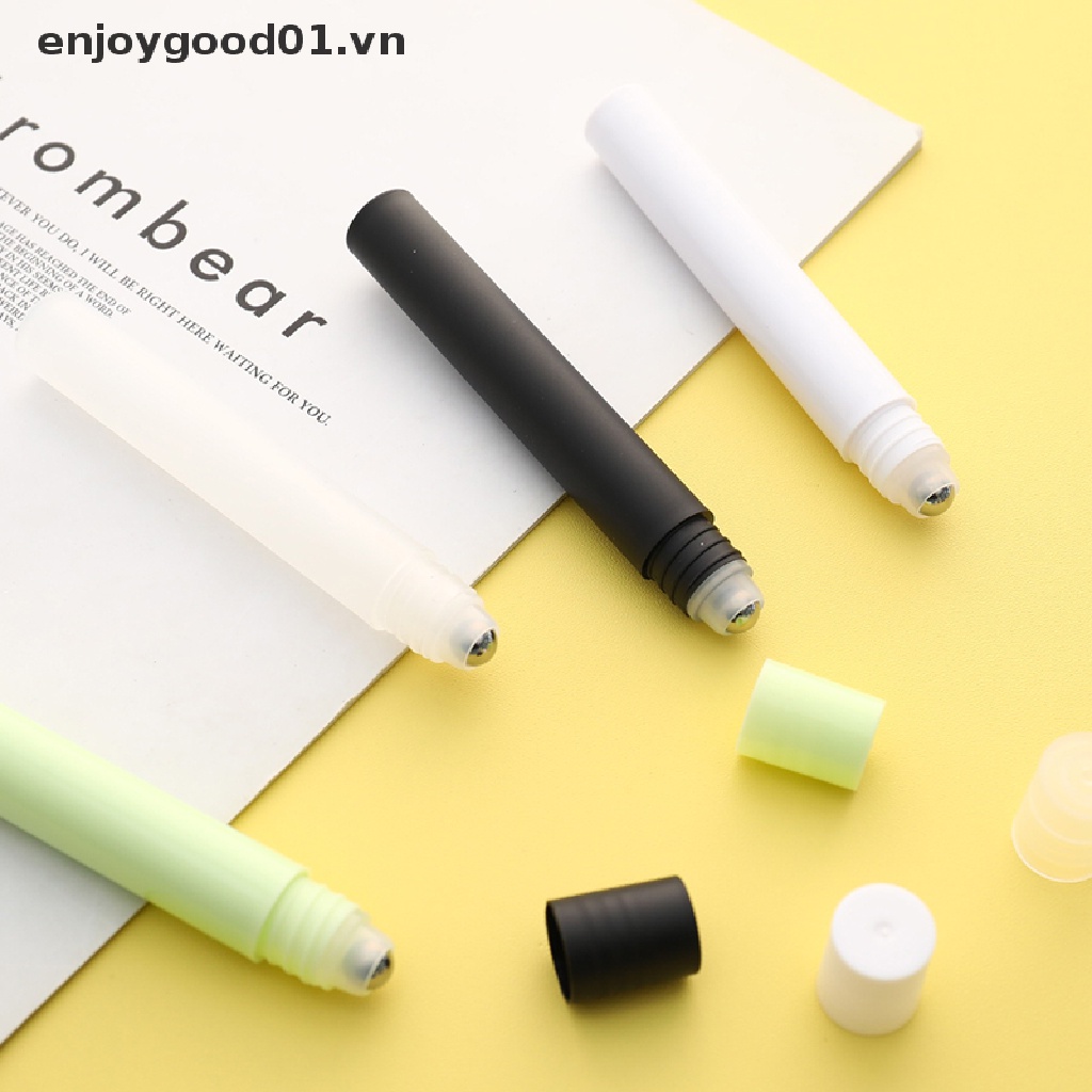 Chai Rỗng 10ml Bằng Nhựa Và Inox Đựng Dầu Thơm Dạng Lăn Tiện Dụng