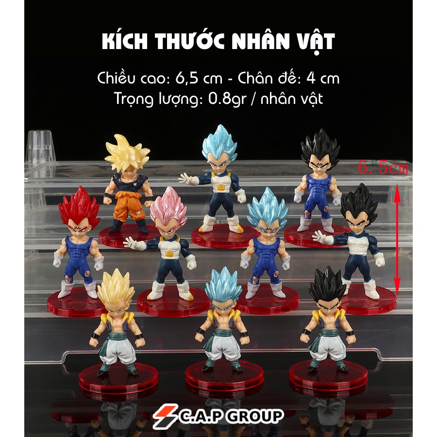 Mô hình nhân vật Dragon Ball 7 Viên Ngọc Rồng Songoku chibi - [Kiểu 2 Lẻ 19K / 1 nhân vật - Full bộ 21 nhân vật = 380K]