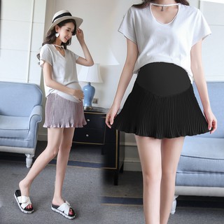 Chân Váy Xếp Li Lưng Cao Dành Cho Bà Bầu