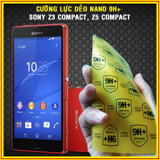 Dán cường lực nano Sony Z3 Compact, Z5 Compact