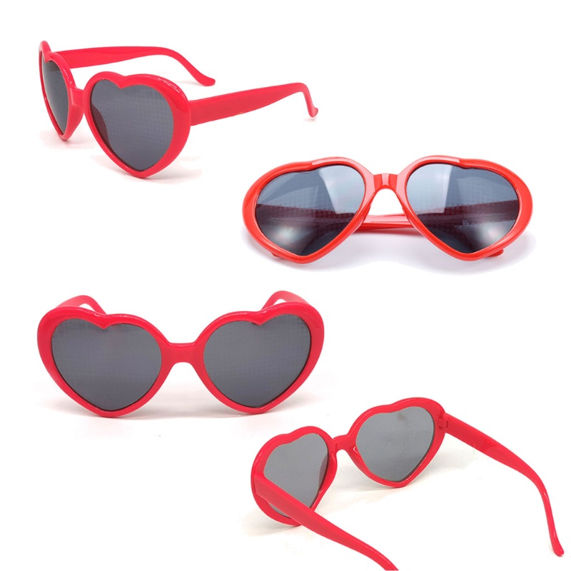 Kính Mát Gọng Lớn Hình Trái Tim Nhiều Màu Thời Trang Cho Nữ