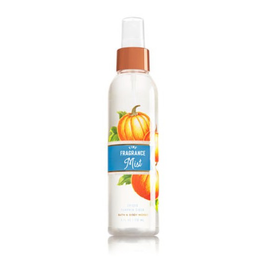 Nước hoa xịt thơm unisex Bath & Body Works SPICED PUMPKIN CIDER Fine Fragrance Mist 176ml (Mỹ)