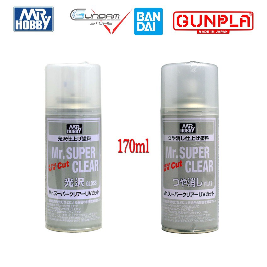 Đồ Chơi Lắp Ráp Anime Nhật Mô Hình Gundam Bình Sơn Xịt Mrhobby Topcoat UV Super Clear B522 B523