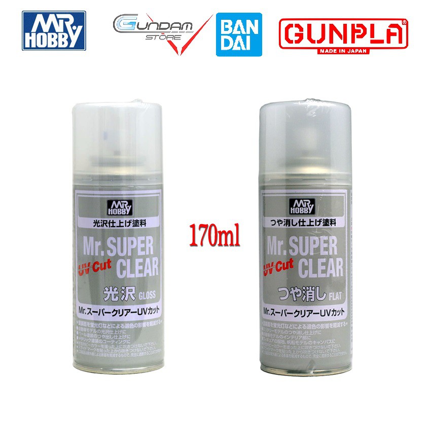 Đồ Chơi Lắp Ráp Anime Nhật Mô Hình Gundam Bình Sơn Xịt Mrhobby Topcoat UV Super Clear B522 B523