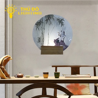 Đèn Tường Led Trang Trí Hiện Đại THỦ ĐÔ LIGHTING Ánh Sáng Led Vàng Thiết Kế Hình Tròn Nhiều Họa Tiết Nhã Nhặn