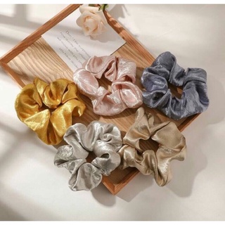 Cột tóc vải Scrunchies phong cách Hàn Quốc