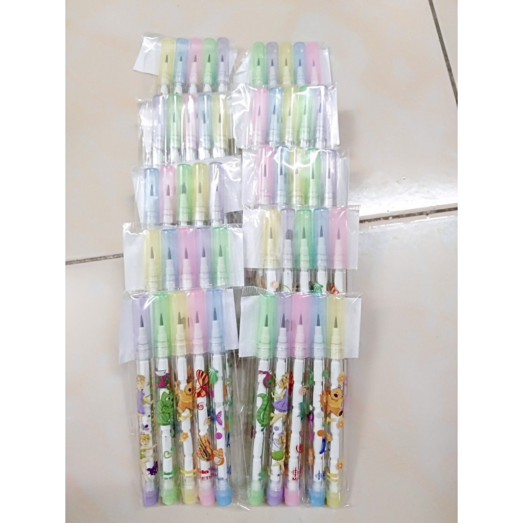 Vỉ Bút chì Khúc 5 chiếc, Bút chì đốt Siêu Đáng Yêu