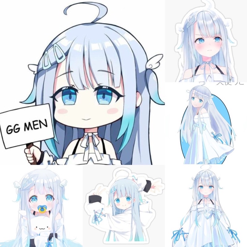 Hình dán Sticker Amatsuka uto Hololive 30-60cái khác nhau