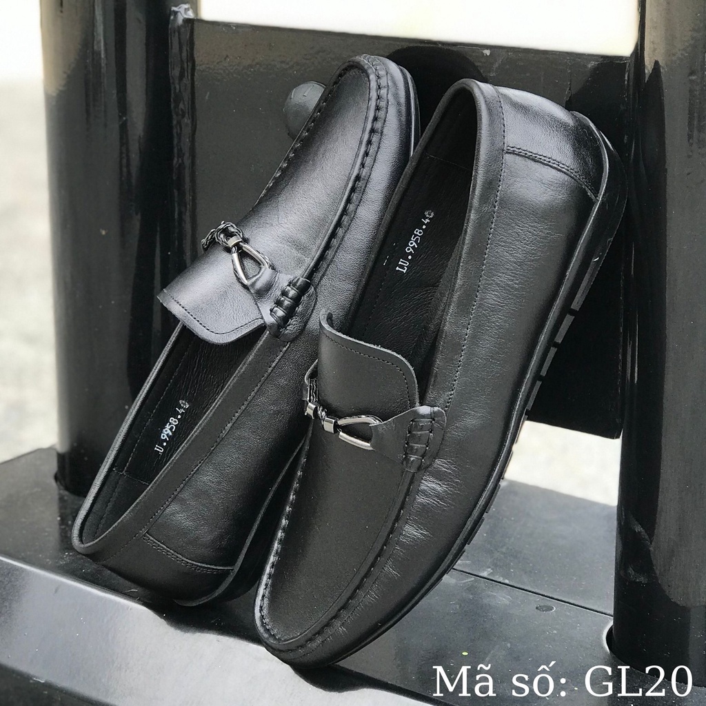 Giày lười nam Alo Davin Da Bò Cao Cấp GL20