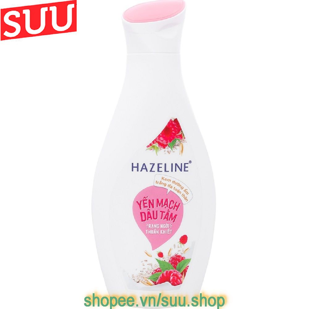 Sữa Dưỡng Thể 230ml Hazeline Dưỡng Ẩm Yến Mạch Dâu Tằm suu.shop cam kết 100% chính hãng