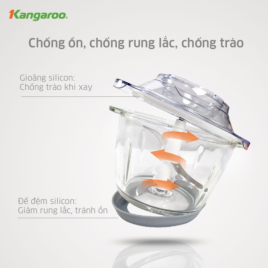 [Mã ELHADEV giảm 4% đơn 300K] Máy xay thịt 1.2L Kangaroo KG12TI