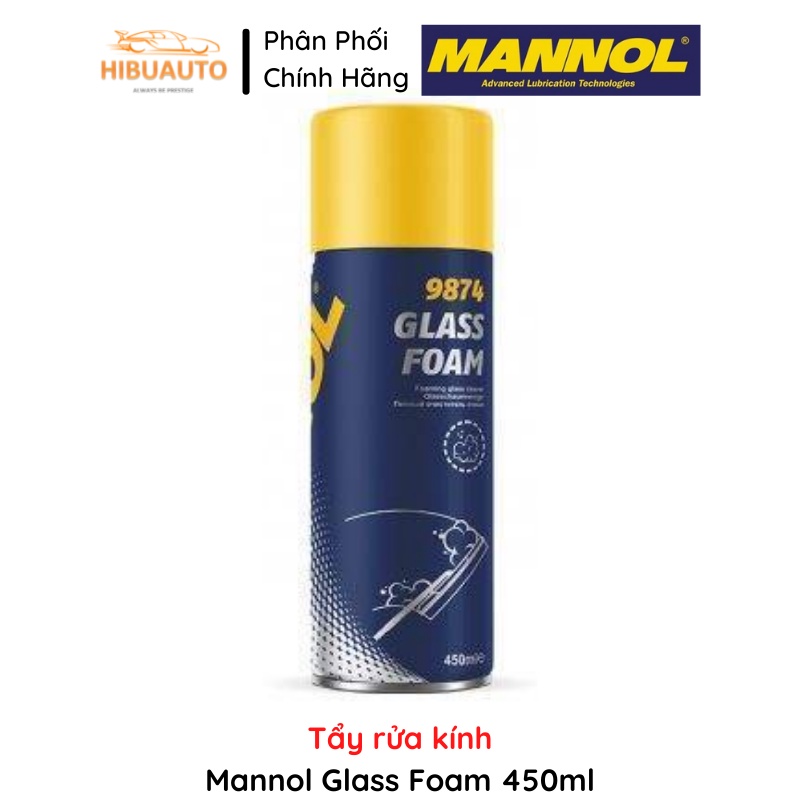 Tẩy rửa kính Mannol 9874 Glass Foam 450ml