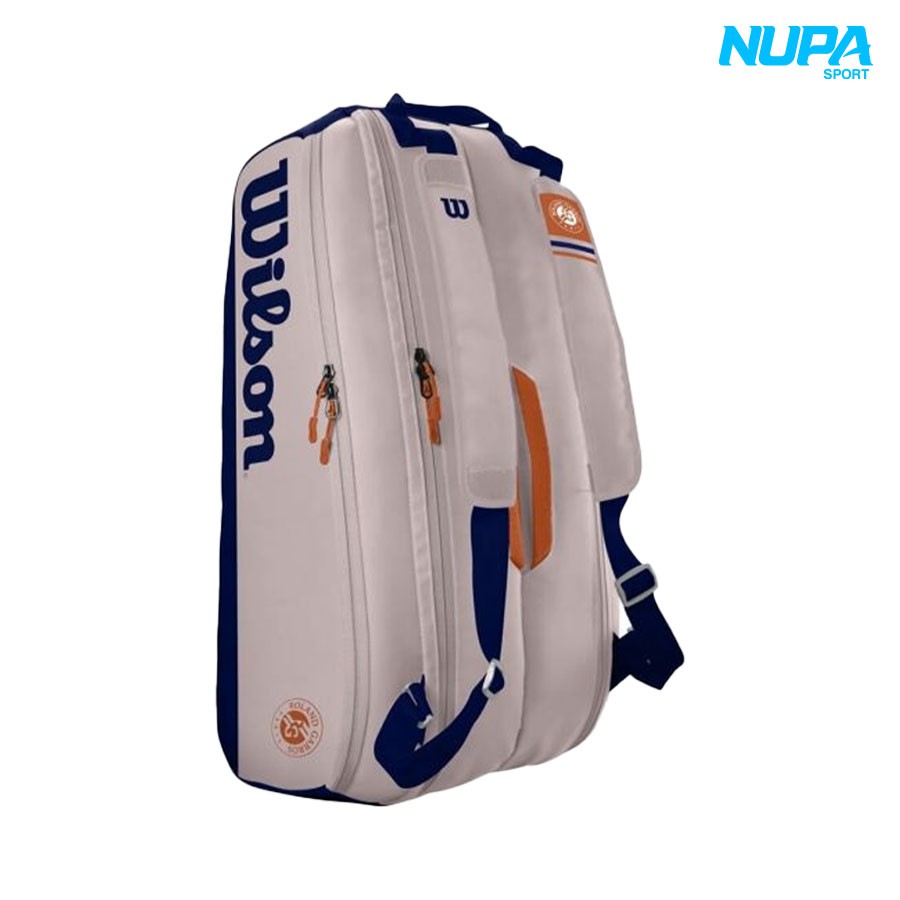 [TÚI TENNIS WILSON] Túi Tennis Wilson Roland Garros Premium 9 Pack | NUPA SPORT