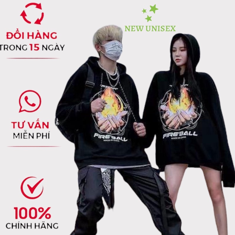 áo HOODIE nỉ ngoại unsiex nam nữ From rộng - tp1998 [NewUnisex]