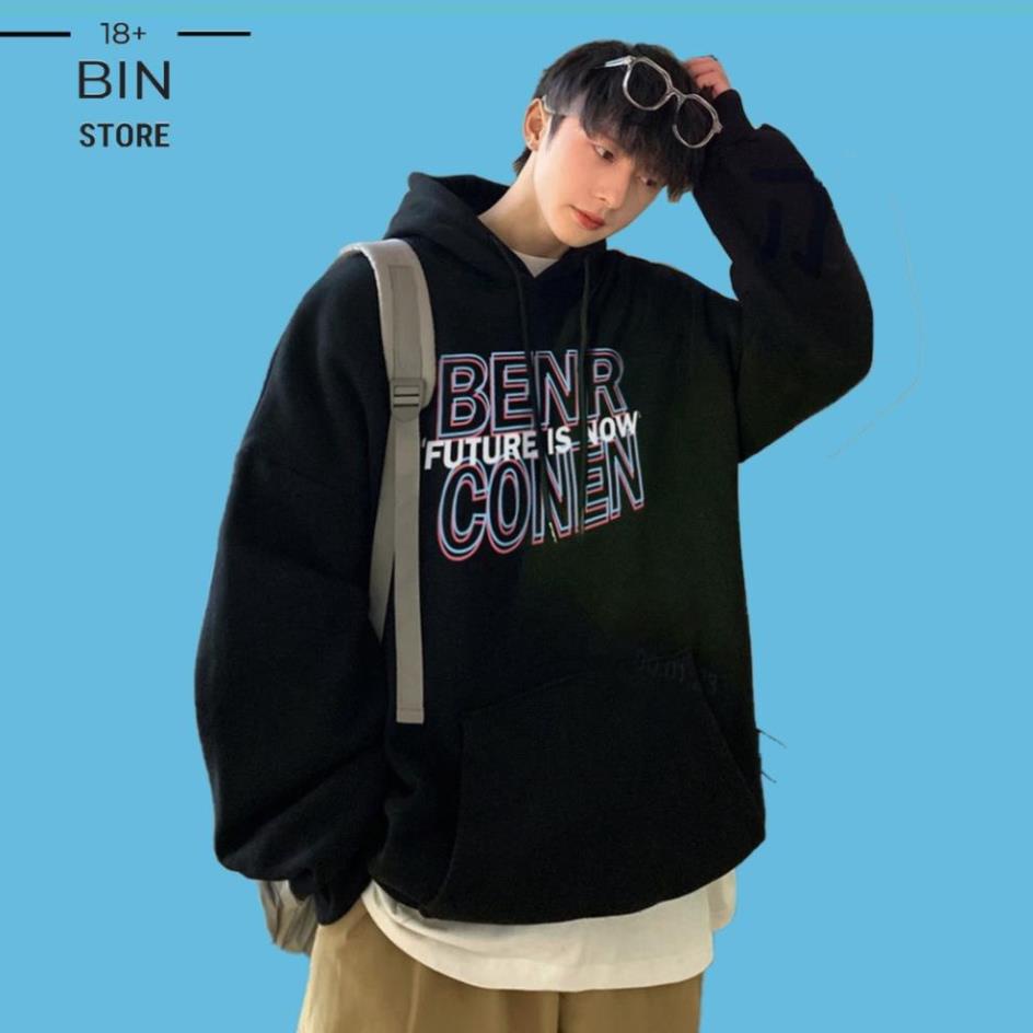 FREESHIP XTRA Áo hoodie, áo nỉ in hình họa tiết BENRCONEN vải nỉ cotton form rộng unisex phong cách ulzzang | WebRaoVat - webraovat.net.vn