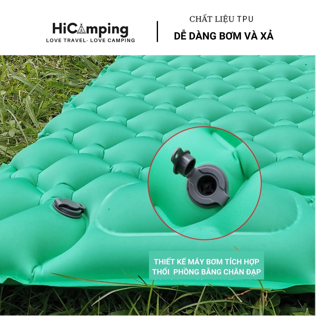 [FREESHIP 20K]Đệm hơi/Nệm hơi kèm gối-  siêu nhẹ, đa năng tiện dụng cho cắm trại/dã ngoại