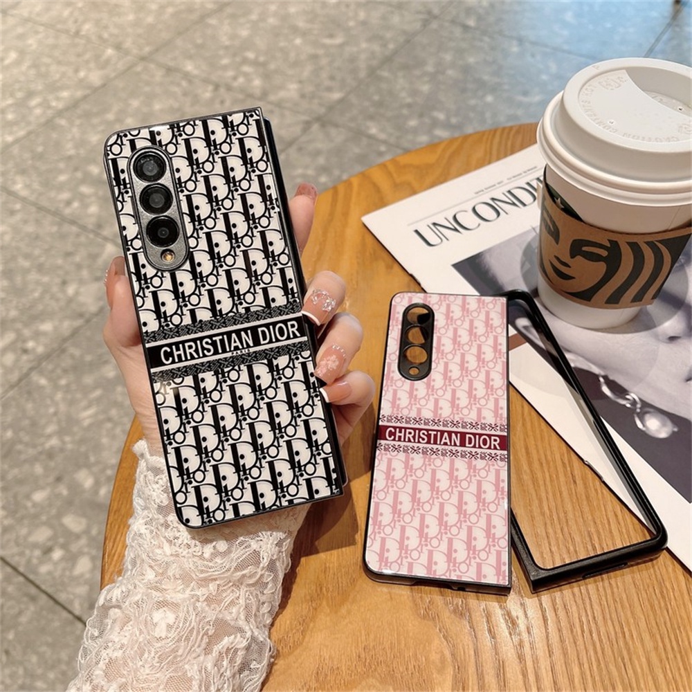 Ốp Điện Thoại Mặt Kính Sang Trọng Cho Samsung Galaxy Z Fold 3 5G